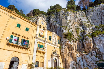 Sanctuary of Santa Rosalia (Italian: Santuario di Santa Rosalia) in Palermo, Sicily, Italy. Located...