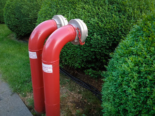 Hydrant street water pipe connection for fire .