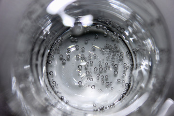 closeup shot of a bubbly juice