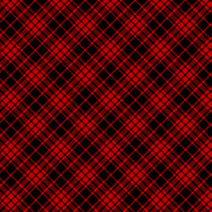 Tartan Pattern in Black and Red. Texture for plaid, tablecloths, clothes, shirts, dresses, paper, bedding, blankets, quilts and other textile products. Vector illustration EPS 10