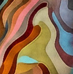 Abstract acrylic background. Watercolor texture. Psychedelic crazy art. Unusual design pattern. Warm and very bright colors. Marble effect liquid draw artwork. Colorful waves.