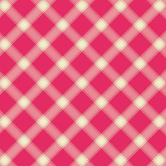 Tartan Pattern in Rose and Yellow . Texture for plaid, tablecloths, clothes, shirts, dresses, paper, bedding, blankets, quilts and other textile products. Vector illustration EPS 10