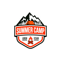 Summer Camp Logo Template
