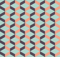 Abstract geometric isometric seamless pattern background
