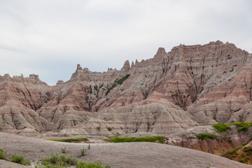 Fototapeta premium Badlands National Park Mountain Formations
