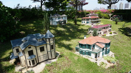 横浜洋館めぐり（ミニチュア模型）