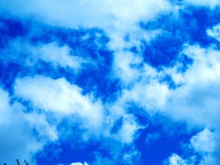 Bright colors, partial clouds