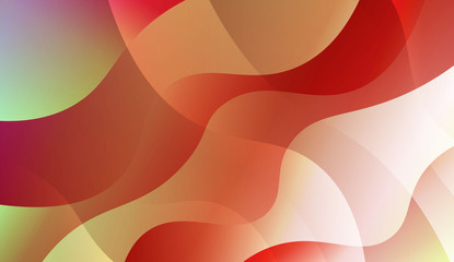 Abstract Wavy Background. For Design, Presentation, Business. Vector Illustration with Color Gradient.