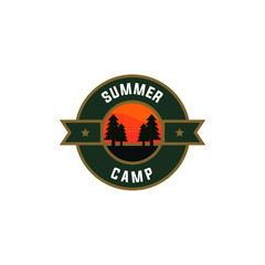 Summer Camp Logo Template
