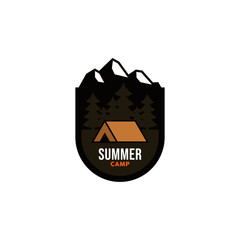 Summer Camp Logo Template