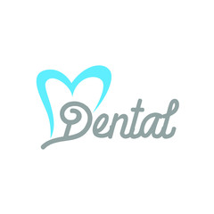 Love dental minimalist logo design