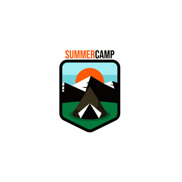 Summer Camp Logo Template