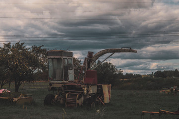 Abounded Soviet Combine Harvester