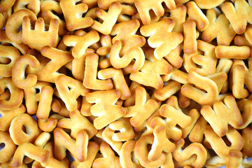 cookies alphabet background