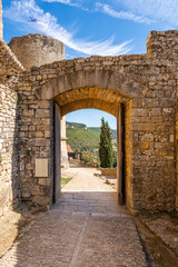 Fototapeta na wymiar Gate of the Chateau de Castelnaud, France