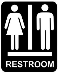  restroom sign