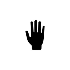 Hand silhouette icon