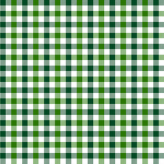 Green Gingham pattern. Texture from rhombus/squares for - plaid, tablecloths, clothes, shirts, dresses, paper, bedding, blankets, quilts and other textile products. Vector illustration EPS 10