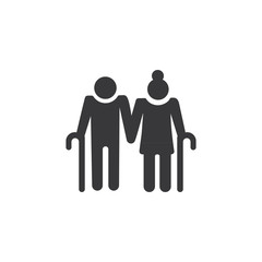Old couple icon