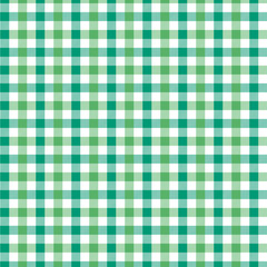 Green and Light Green Gingham pattern. Texture from for - plaid, tablecloths, clothes, shirts, dresses, paper, bedding, blankets, quilts and other textile products. Vector illustration EPS 10