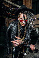 Fototapeta premium stylish punk man