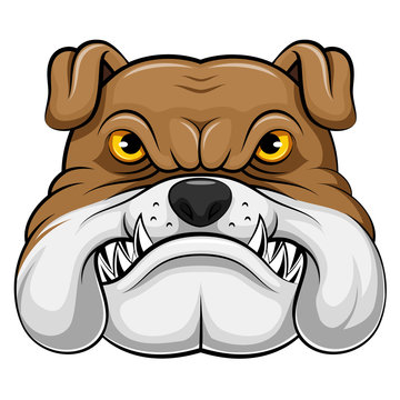 bulldog head mascot
