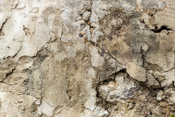 Texture, wall, concrete, it can be used as a background. Wall fragment with scratches and cracks