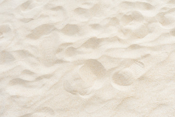 Fototapeta na wymiar Full frame shot. Close up sand texture on beach in summer.