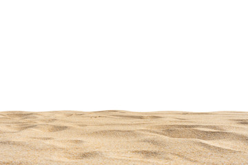 Naklejka premium Sand Beach Texture Di-Cut White Background.