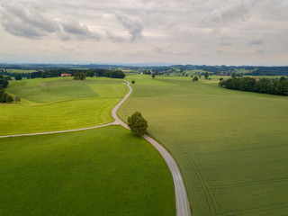 Allgäu Wolfegg Kirche von oben
