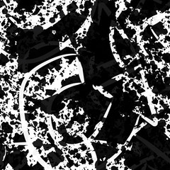 Grunge background of geometric elements. Seamless texture for printing on wrapping paper or fabric.