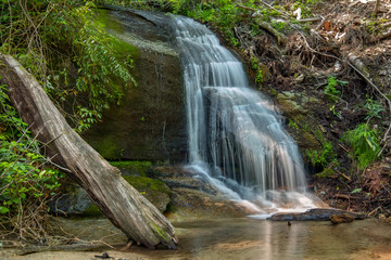 Unnamed Waterfall in Jocassee Gorges Wilderness Area on Horse Pasture Road, South Carolina