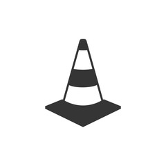 Traffic warning icon template black color editable. Traffic warning symbol vector sign isolated on white background. Simple logo vector illustration for graphic and web design.