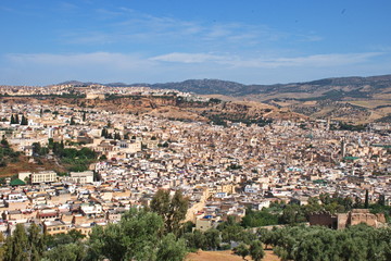 Fototapeta na wymiar Scenic view of Fes in Morocco