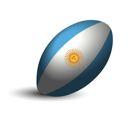アルゼンチン　ラグビー　ボール　アイコン