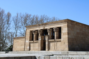 Templo Egipcio de Debod en Madrid, España