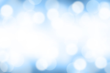 Blue blurred bokeh abstract for background