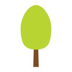 Tree icon. Forest vector symbol. Flat web sign on white background