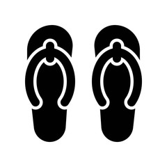 Flip-flops vector, Summer party related solid icon