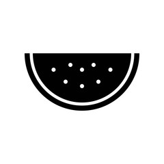 Watermelon slice vector, Summer party related solid icon