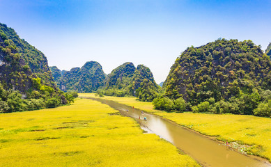 Tam coc valley in Ninh Binh, vietnam
