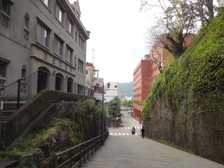 長崎市のオランダ坂通り,oranda-zaka,higashiyamate,nagasaki,kyushu,japan