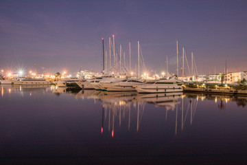 Fototapeta na wymiar Port of Valencia City