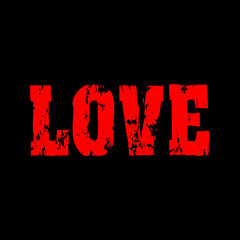 Love -  Vector illustration design for banner, t shirt graphics, fashion prints, slogan tees, stickers, cards, posters and other creative uses