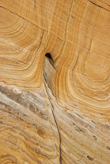 Twisted Geological Layers of Coastline forming Textures and Patterns