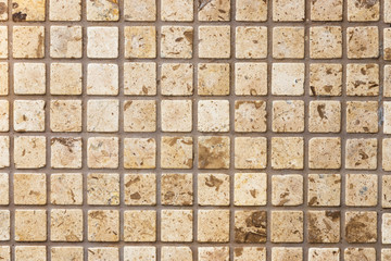 Mosaic tiles texture background; decorative smooth stones