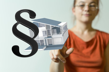 law house contract in hand