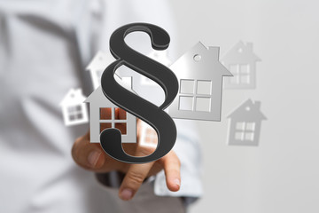 law house contract in hand
