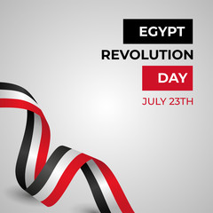 Happy Egypt Revolution Day Vector Design Template Illustration