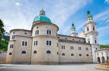 Fototapeta na wymiar Salzburg cathedral in Austria